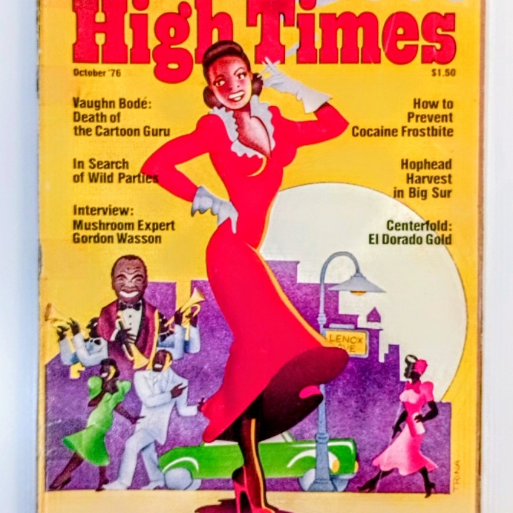 Vintage High Times October 1976 Magazine Issue 14 Vaughn Bode Gordon Wasson